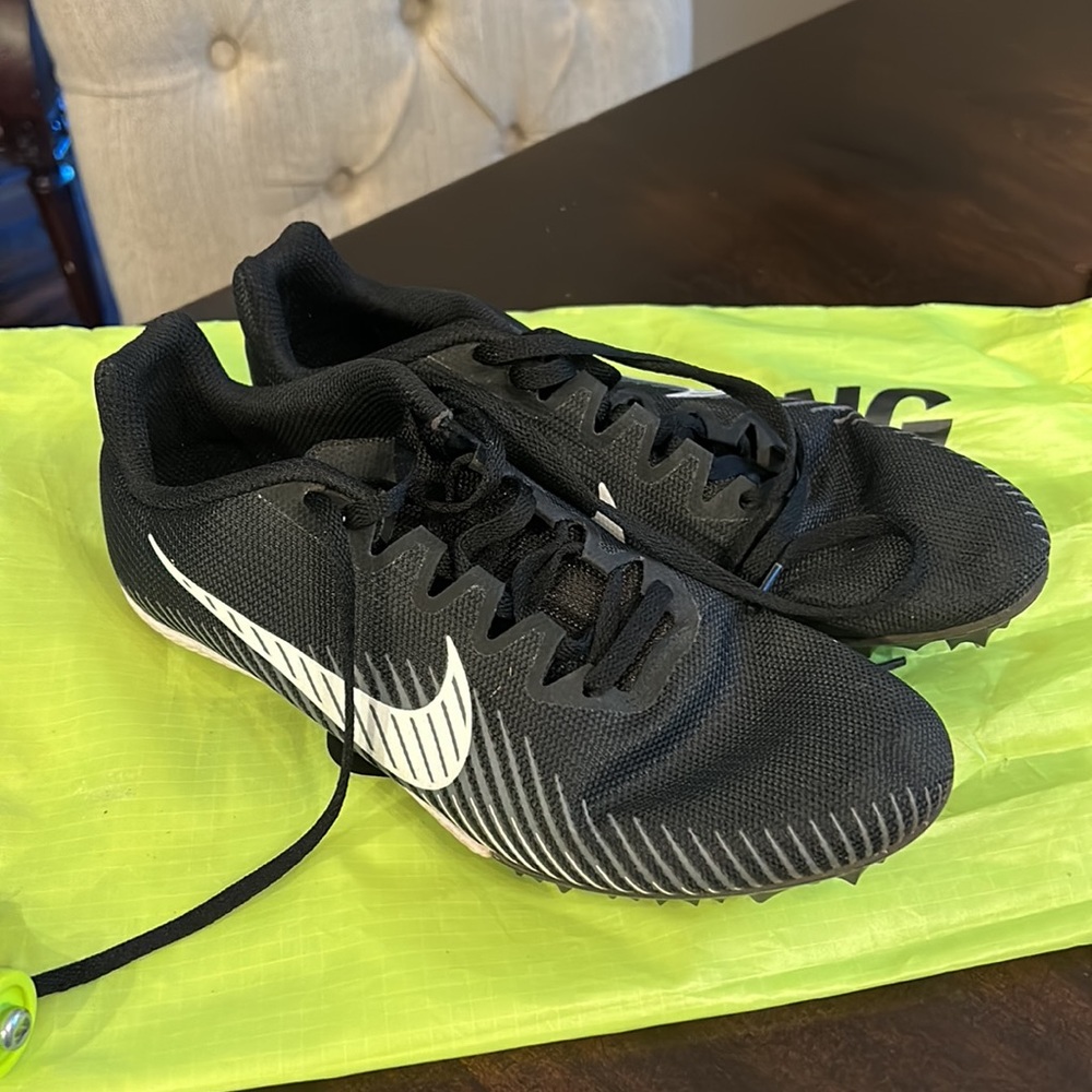 Nike Black and White Track Shoes